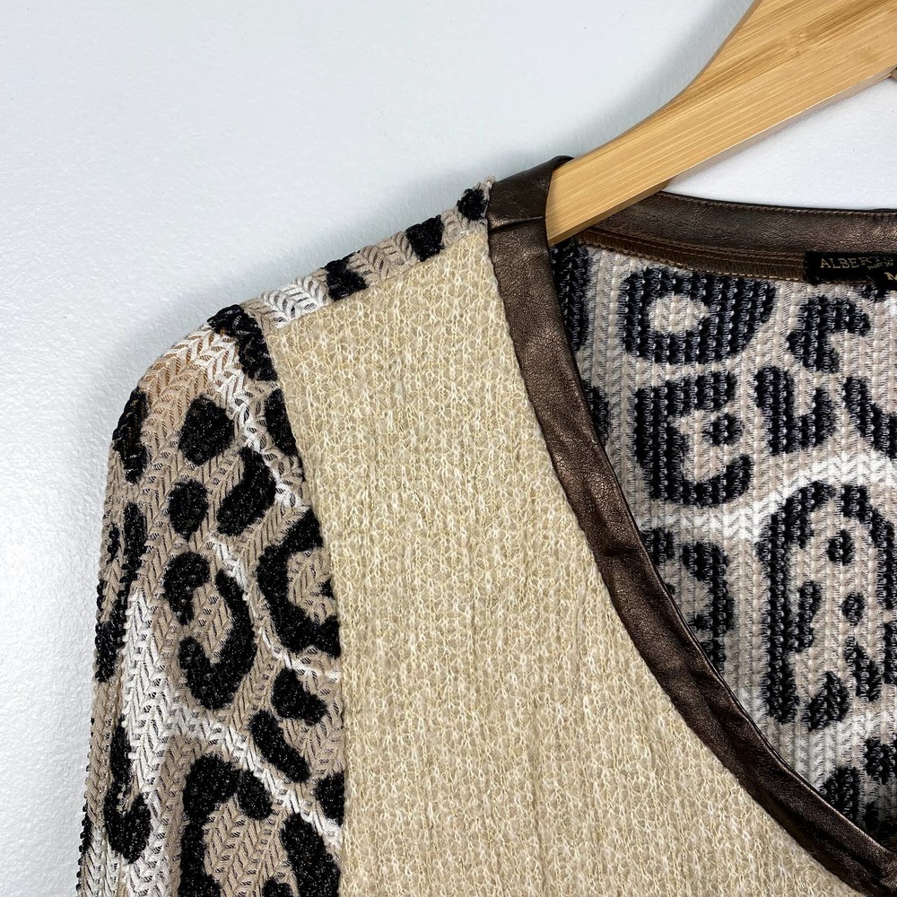 Alberto Makali Crochet Patchwork Leopard Print To… - image 2